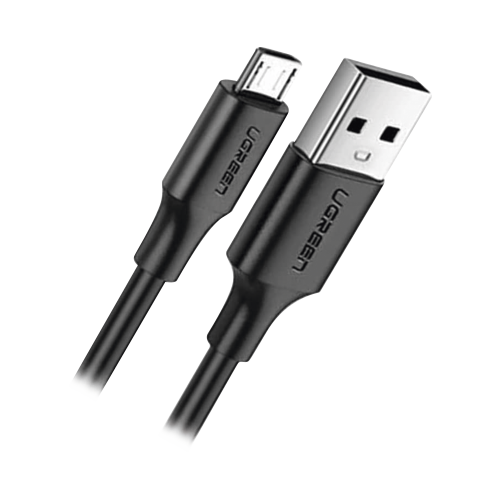 UGREEN 60136 Cable USB-A a Micro USB | 1 Metro | Tecnología de Carga Rápida Qualcomm, QC 3.0/2.0 | Recarga hasta 18W | Transmisión de Datos hasta 480Mbps | Tecnología de Carga Segura | Hasta 5,000 Flexiones | ABS y PVC de Alta Duraci&o