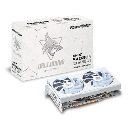 Tarjeta de Video Power Color HellHound Spectral White, AMD Radeon RX 6650XT OC, 8GB/ GDDR6, PCI Express 4.0