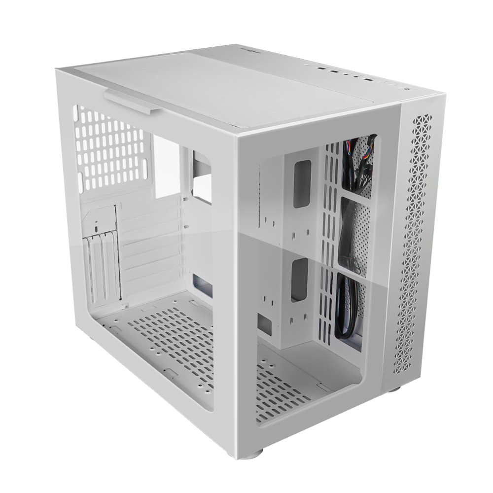 Gabinete Game Factor Csg700, Atx, 2 Usb2.0, 1 Usb3.0, Cristal Templado Frontal Y Lateral, Sin Fuente, Blanco, CSG700/ NAVIDAD - Image 2