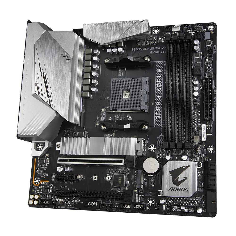 Tarjeta Madre Gigabyte B550M AORUS PRO AX, AM4, AMD RYZEN 3000 SERIES, Micro ATX - Image 4