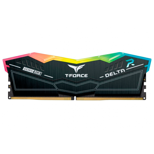 Memoria RAM Team Group T-Force Delta RGB DDR5, 6000MHz, 32GB, Non-ECC, CL34, Negro, FF3D532G6000HC38A01 /MAX. 1 X CLIENTE