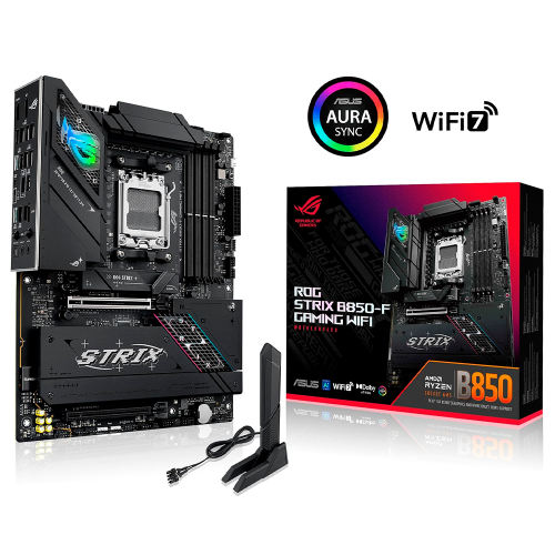 Tarjeta Madre ASUS ROG STRIX B850-F GAMING WIFI, ATX, AM5, AMD B850, Up to 192GB DDR5, HDMI/DP, ROG STRIX B850-F GAMING WIFI/ NAVIDAD