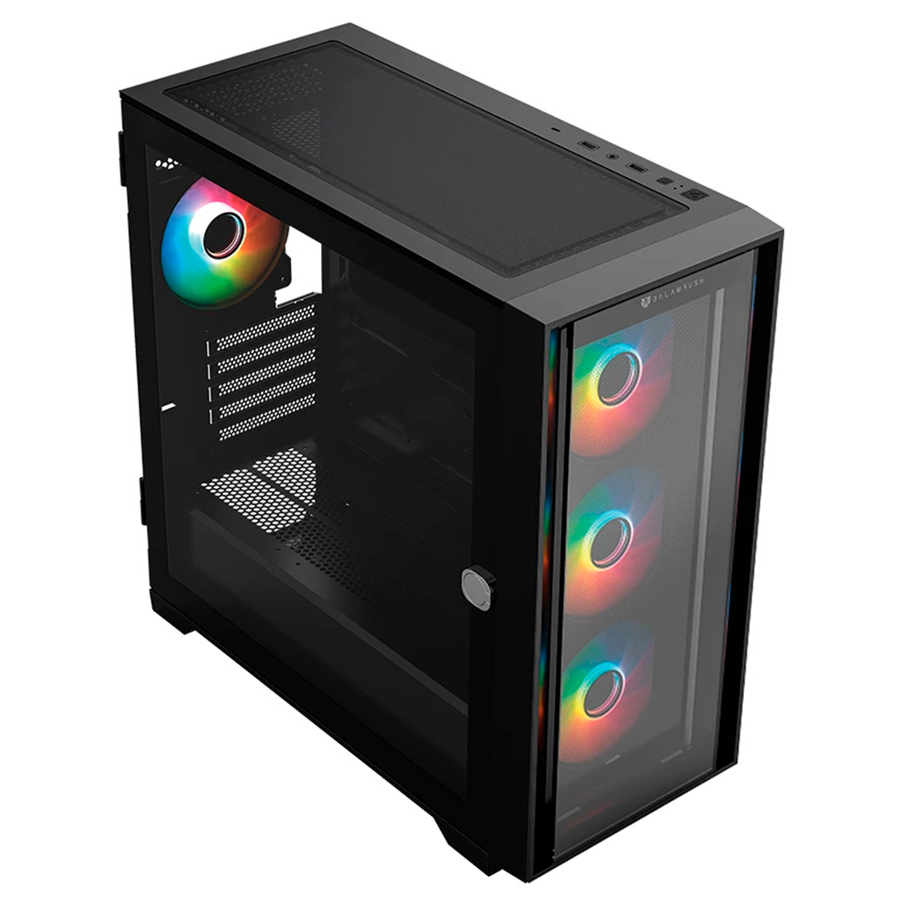 Gabinete Balam Rush Carbono Twin Mate 8000, Midi-Tower, Micro-ATX/Mini-ITX, USB 3.0/2.0, Sin Fuente, 4 Ventiladores RGB Instalados, Negro, BR-938778 - Image 3