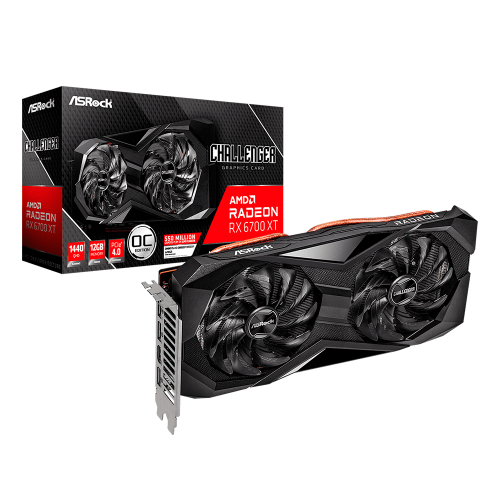 Tarjeta de Video ASRock Challenger D AMD Radeon RX 6700 XT 12GB OC, 12GB 192-Bit GDDR6, PCI Express 4.0, RX6700XT CLD 12GO
