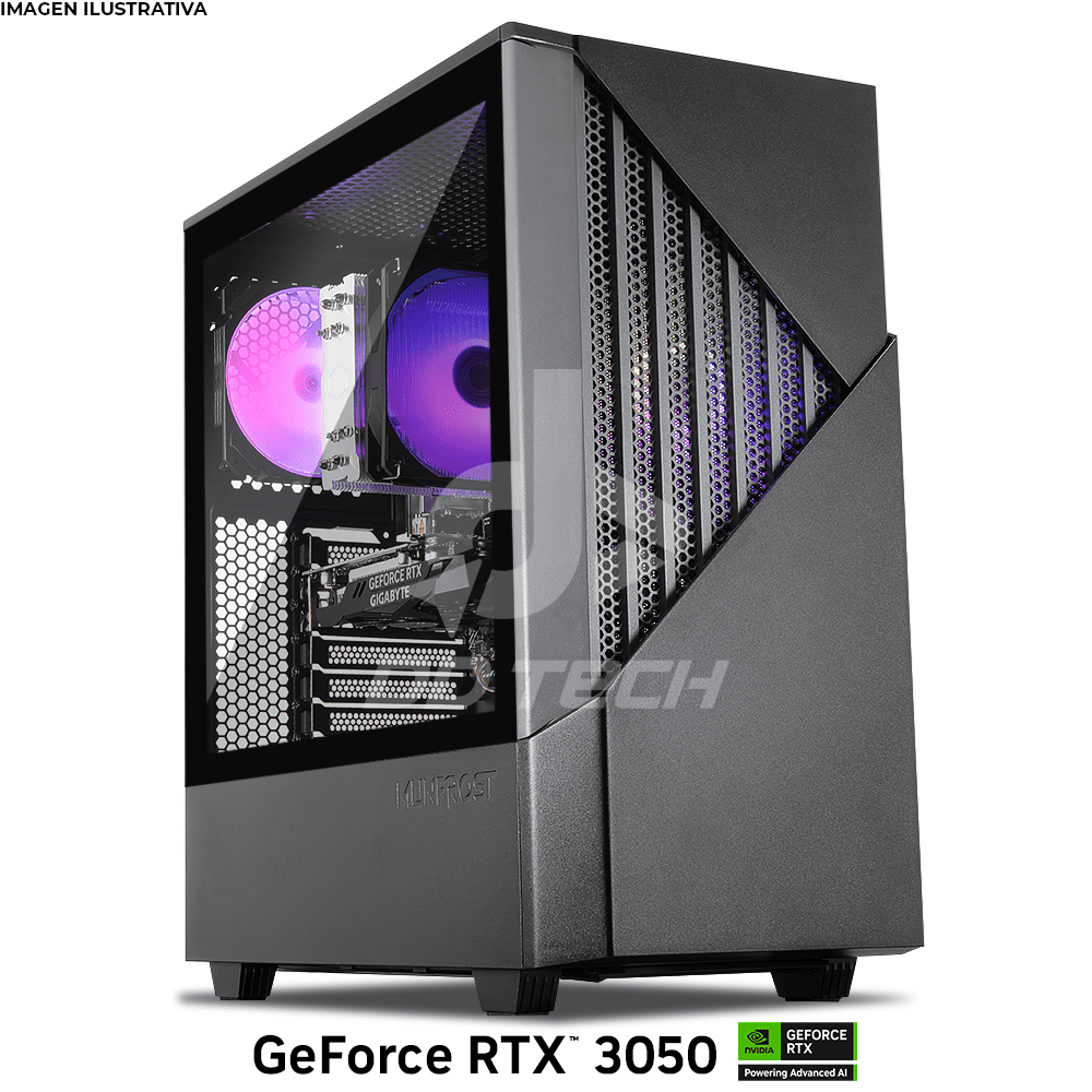 Computadora PRIDE GAMING STARFISH V2, NVIDIA GeForce RTX 3050, RYZEN 5 5500, 32GB RAM, 1TB M.2 SSD, 550W 80+ BRONZE / en…