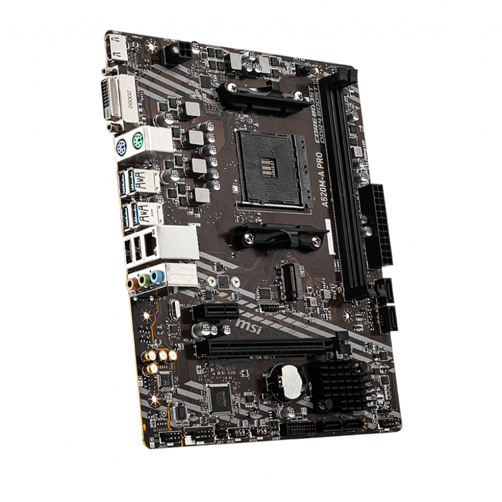 Tarjeta Madre MSI A520M-A PRO, AM4, AMD RYZEN 3000 SERIES, Micro-ATX - Image 4