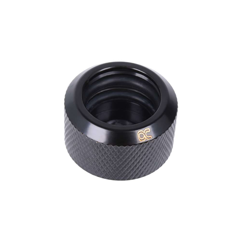 Fitting de Compresión Astriado Alphacool Eiszapfen G1/4 a 16 mm para Tuberia Rigida, Negro, 4250197172646