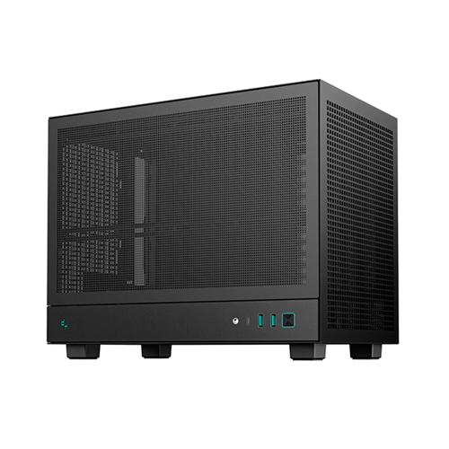 Gabinete Deepcool CH160, Mesh, Mini-ITX, USB 3.0, Sin Fuente, Negro, R-CH160-BKNMI0-G-1