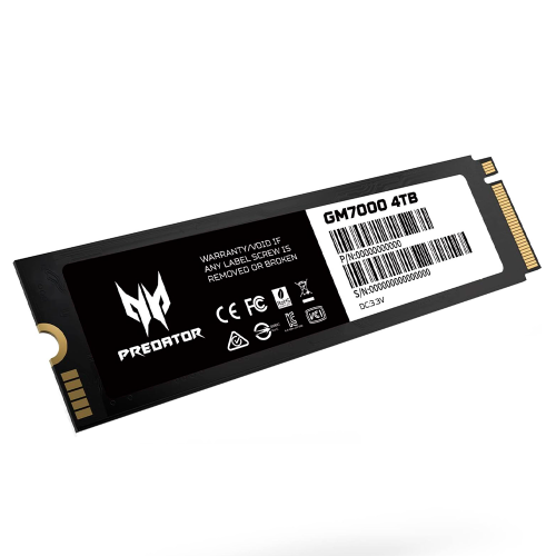 Unidad de Estado Sólido Acer Predator GM7000 SSD NVMe Gen4, 4 TB, M.2 2280, PS5, PCIe 4.0, Up to 7400 MB/s, GM7000-4TB /MAX. 1 X CLIENTE