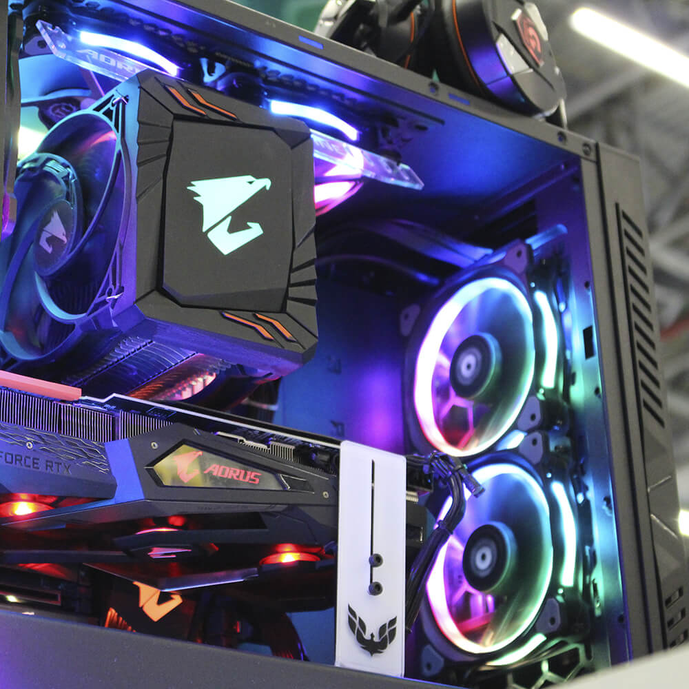 Soporte para tarjeta de video PRIDE, Compatible con cualquier gabinete y tarjeta de video, Color blanco - Image 2