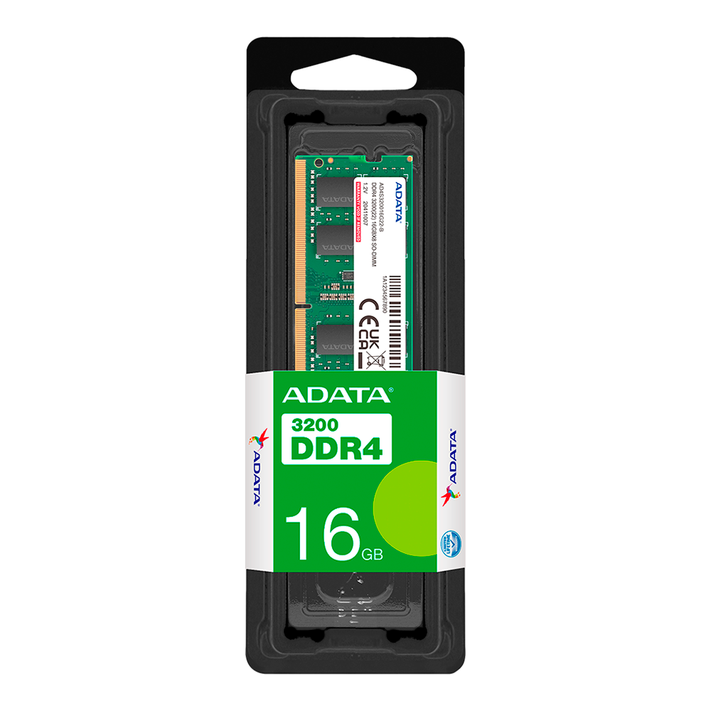 Memoria RAM Adata Premier DDR4, 3200MHz, 16GB, CL22, SO-DIMM, AD4S320016G22-SGN /MAX. 1 X CLIENTE