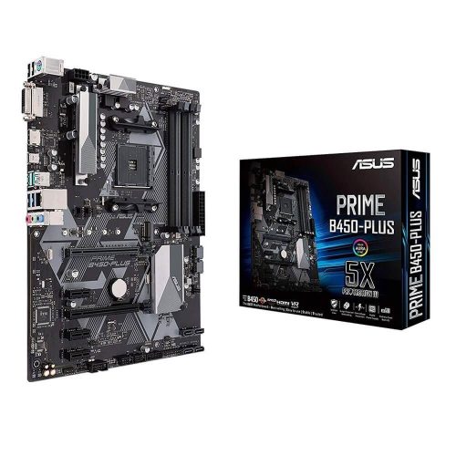 Tarjeta Madre Asus Prime B450-PLUS AMD Ryzen AM4 ATX, B450
