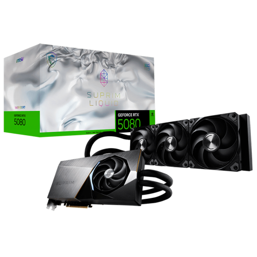 Tarjeta de Video MSI GeForce RTX 5080 16G SUPRIM LIQUID SOC, 16GB GDDR7, 256-bit, DisplayPort x3, HDMI, 912-V531-027
