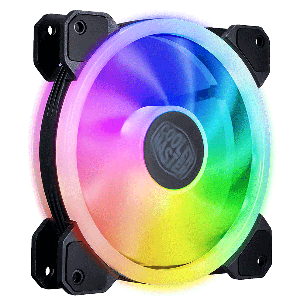 Ventilador Cooler Master MasterFan MF120 S3, Compatible con Aura Sync etc., ARGB, 3 pin, anti-vibraciones, MFW-B2DN-18NPA-S3