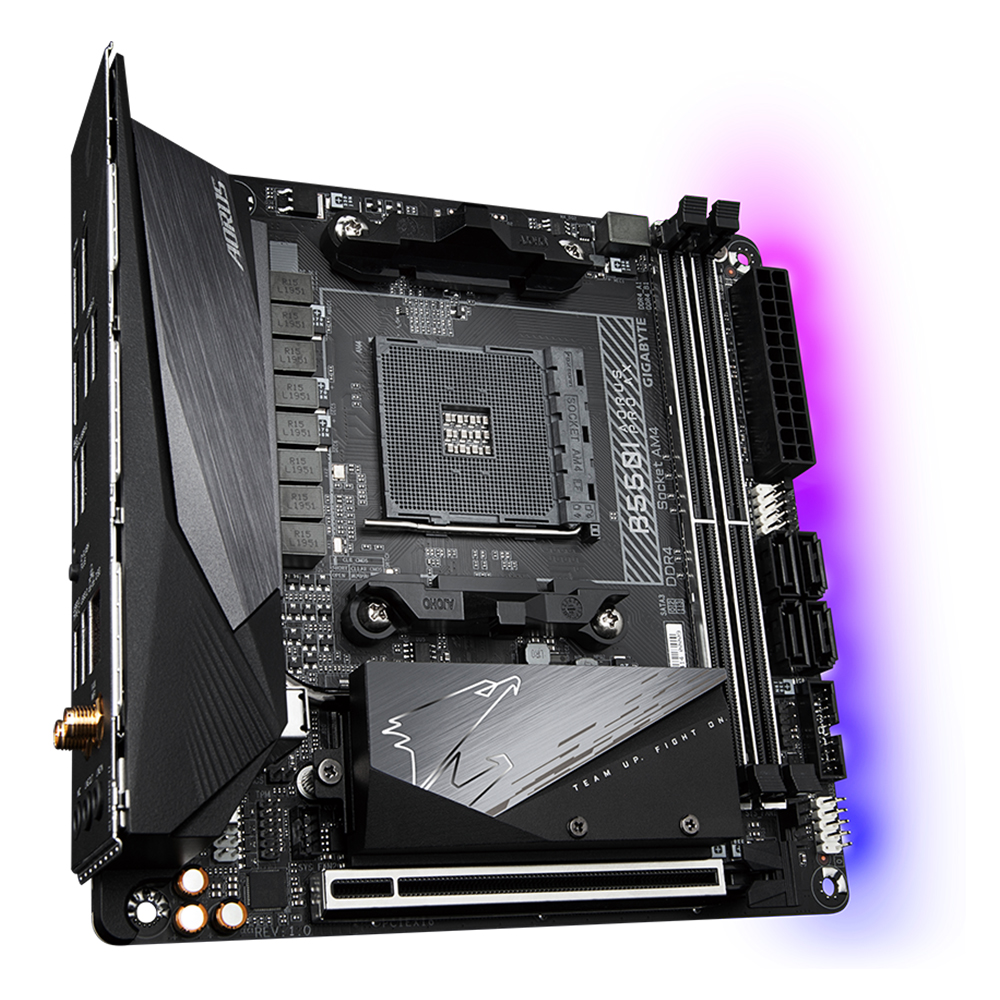 Tarjeta Madre Gigabyte B550i AORUS PRO AX, AM4, AMD RYZEN 3000 SERIES, Mini-ITX - Image 3