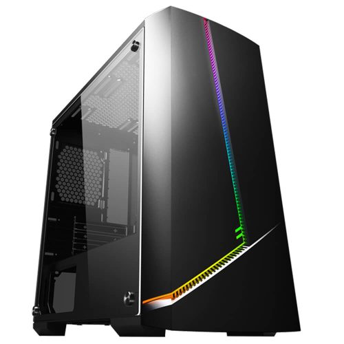 Gabinete Eagle Warrior Gladiator RGB, Ventana Lateral Completa, Micro-ATX, USB 3.0 - Audio HD - CG11GLADIATOREGW