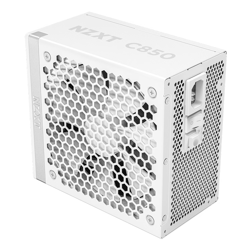 Fuente De Poder NZXT C850, ATX 3.1, 850W 80+ Gold, 40 Series Ready, Totalmente Modular, Listo para RTX serie 50, Blanco, PA-8G2BW-US - Image 3