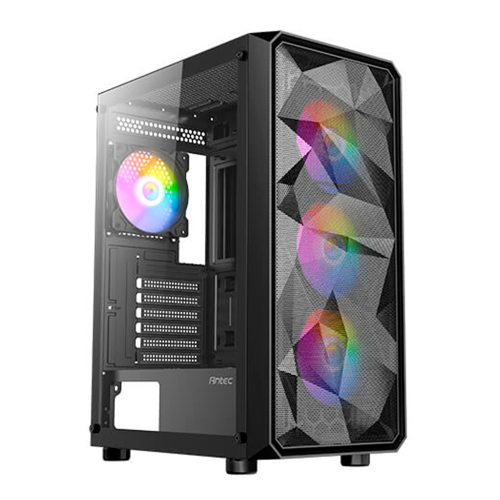 Gabinete Antec AX83 RGB Elite, Midi-Tower, ATX/EATX/Micro-ATX/Mini-ITX, USB 2.0/3.0, Sin Fuente, 4 Ventiladores Instalados, Negro, AX83 RGB ELITE