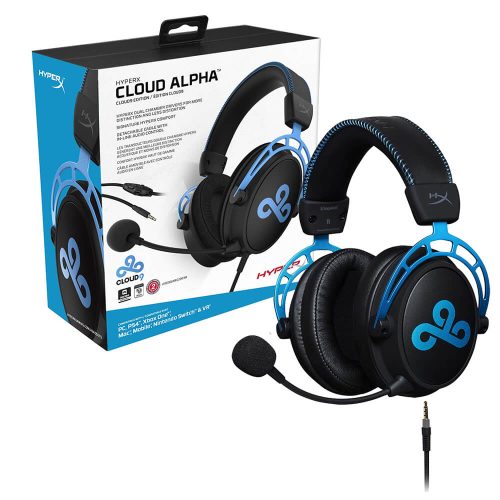 Diadema HyperX Cloud9 Alpha Edición Limitada con Microfono Alambrica Estereo Negro Azul 1x3.5mm o 2x3.5mm, PC, LAP, CONSOLAS, SMARTPHONE HX-HSCAC9-BL