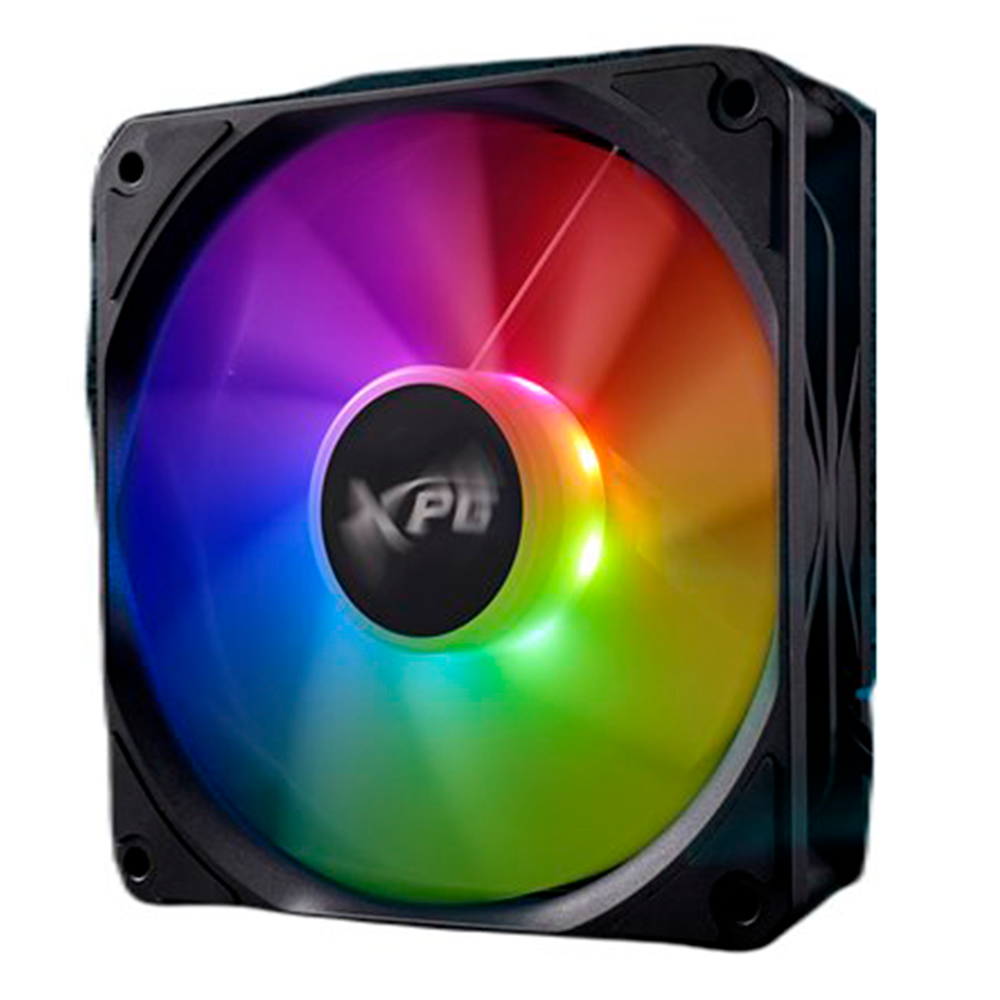 Ventilador XPG Vento R 120 ARGB PWM, 120mm, 300~1600 RPM, Negro, VENTOR120ARGBPWM-BKCWW
