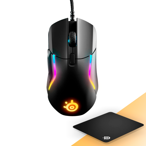 Mouse Gamer SteelSeries Rival 5, Alámbrico, Sensor SteelSeries TrueMove Air, Óptico, Diseño Ergonómico, 62551/ SS%OFF, INCLUYE MOUSEPAD STEELSERIES DE REGALO, NAVSTEEL