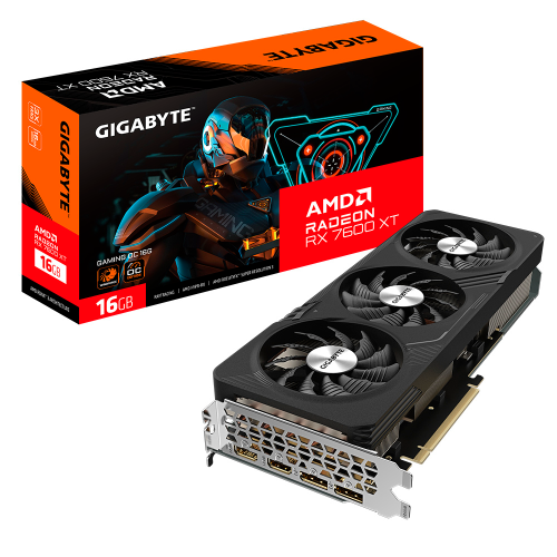Tarjeta de Video Gigabyte AMD Radeon RX 7600 XT GAMING OC 16G, 16GB 128-bit GDDR6, PCI Express 4.0, GV-R76XTGAMING OC-16GD