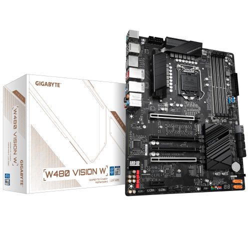 Tarjeta Madre Gigabyte W480 VISION W, Socket Intel LGA1200, W480, ATX, DDR4, Intel Xeon
