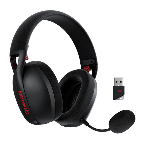 Diadema Gamer Redragon IRE PRO H848, Negro, Inalámbrica, Stereo, USB, PC, H848/