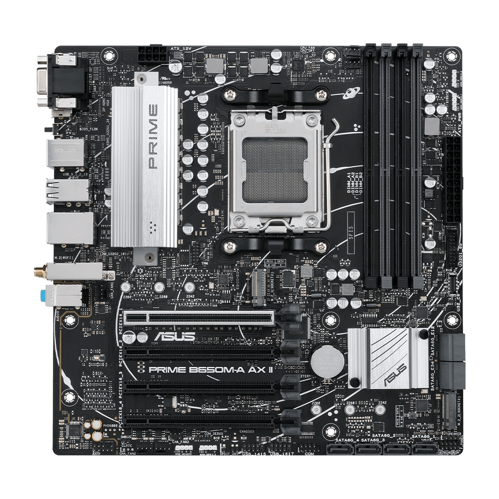 Tarjeta Madre ASUS Micro ATX PRIME B650M-A AX II, Socket AM5, AMD B650, HDMI, 128GB DDR5 para AMD, PRIME B650M-A AX II - Image 2