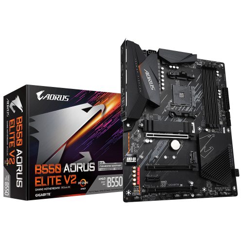 Tarjeta Madre Gigabyte B550 AORUS ELITE V2, Socket AM4, AMD B550, ATX, DDR4, AMD Ryzen 5000/