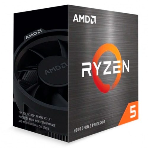 Procesador AMD Ryzen 5 5600X, 6 Core, 12 Thread, 3.7GHz, 4.6GHz Boost, TDP 65W, Wraith Stealth, (Requiere Tarjeta de Video)/ 100-100000065BOX/ NAVIDAD