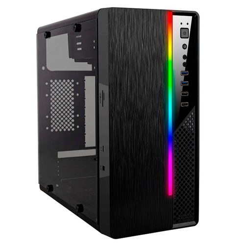 Gabinete Acteck Integra ULTRON X AC-929547 Black Micro ATX Fuente 500W