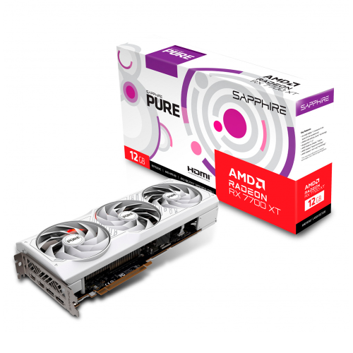 Tarjeta de Video Sapphire PURE AMD Radeon RX 7700 XT, 12GB 192-bit GDDR6, PCI Express 4.0, 11335-03-20G