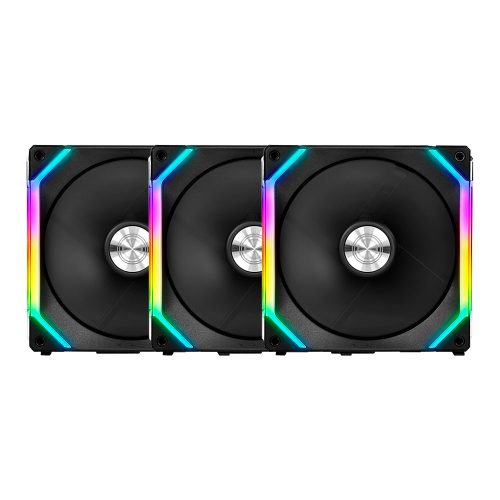 KIT de 3 Ventiladores para Gabinete - Lian Li Unifan Black, 120mmx3, SL120-3B