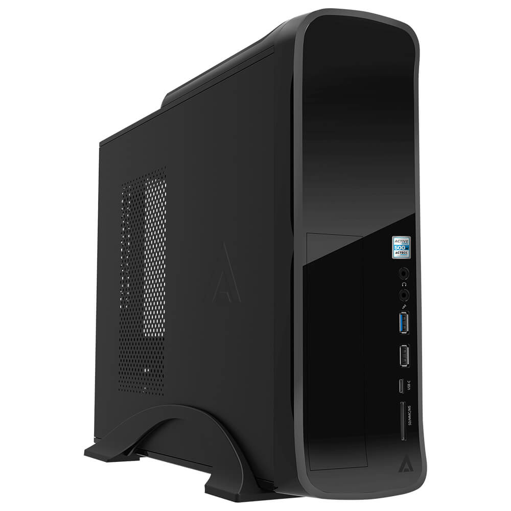 Gabinete Acteck Ivo Slim GI001, USB 3.0, HD Audio, Fuente de 500W - AC-922753