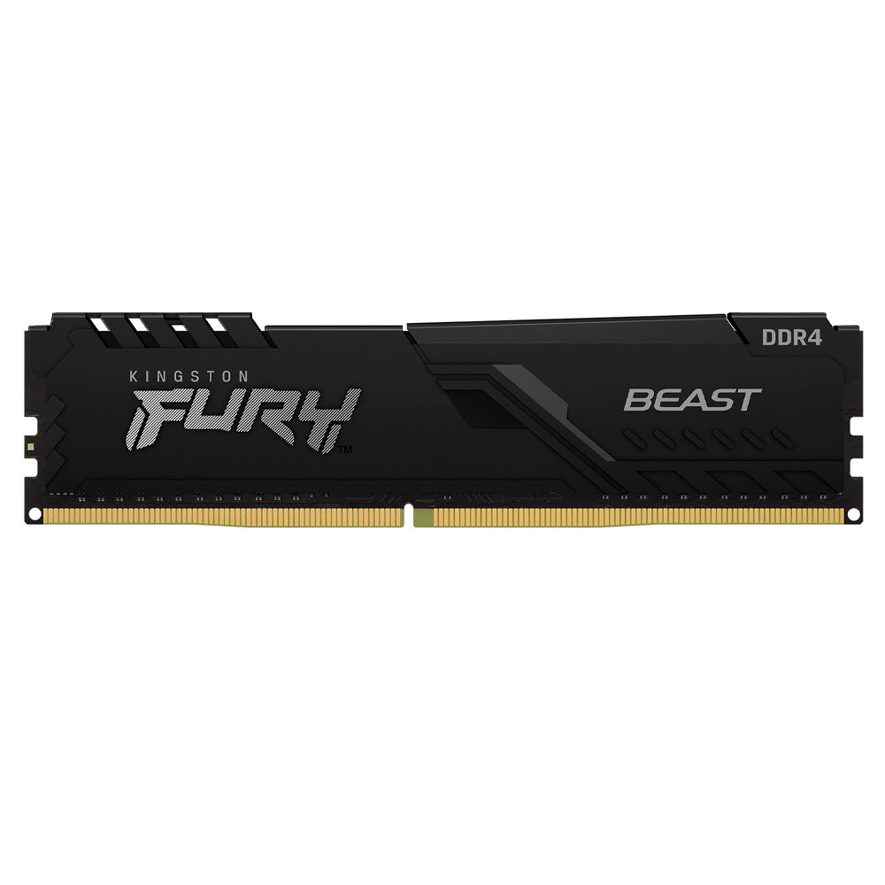 Memoria RAM DDR4 32GB 2666MHz Kingston Fury Beast 1 Modulo Negro KF426C16BB/32 /MAX. 1 X CLIENTE