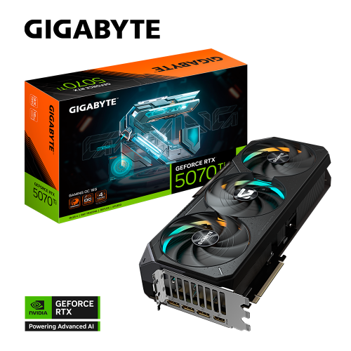 Tarjeta de Video GIGABYTE NVIDIA GeForce RTX 5070 Ti GAMING OC Edition, 16GB, 256-bit GDDR7, PCI Express 5.0, GV-N507TGAMING OC-16GD, RTXS50