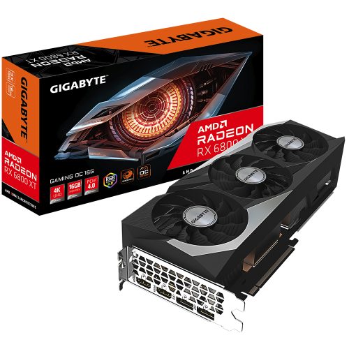 Tarjeta de video Radeon RX 6800 XT 16GB GDDR6, Gigabyte RX 6800XT Gaming OC, HDMI, DP, USB-C, PCI-e 4.0, Nuevo Chip RDNA 2, GV-R68XTGAMING OC-16GD, 3 AÑOS DE GARANTIA NACIONAL