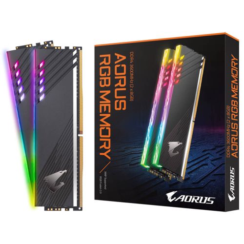Memoria RAM DDR4 16GB 3600MHz Aorus RGB Memory, 2x8GB, GP-AR36C18S8K2HU416R /MAX. 1 X CLIENTE