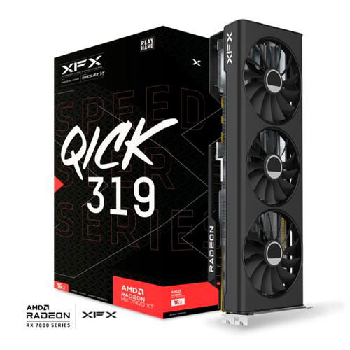 Tarjeta de Video AMD Radeon XFX RX 7800XT SPEEDTESTER QICK 319, 16GB, 256 bit, GDDR6, PCI Express 4.0, RX-78TQICKF9