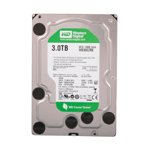 Disco Duro Interno Western Digital wd30ezrs Caviar Green, 3TB, 64 MB de caché, SATA 3.0 GB/s 3.5, WD30EZRS