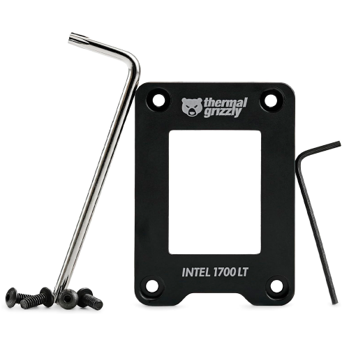 Marco de contacto de CPU Intel 1700 LT Thermal Grizzly, Para una presión de contacto optimizada de la CPU para mejorar el rendimiento de refrigeración, Versión "Lite", TG-CF-I1700-LT