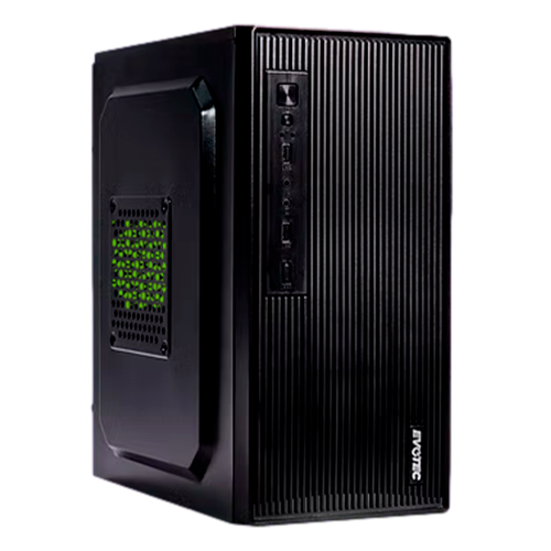 GABINETE EVOTEC OSLO EV-1023, MINI-TOWER, MICRO-ATX/MINI-ITX, USB 2.0/3.0, CON FUENTE DE 500W, NEGRO, EV-1023