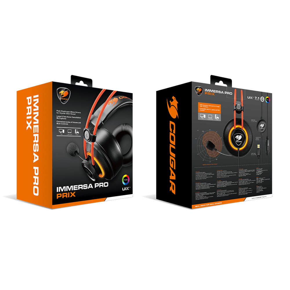 Diadema Gamer Cougar Immersa Pro Prix 7.1 Canales (solo PC), PC, PS4, 3H700U50C.0004 - Image 6