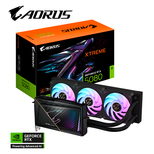 Tarjeta de Video GIGABYTE NVIDIA GeForce RTX 5080 XTREME WATERFORCE, 16GB, 256-bit GDDR7, PCI Express 5.0, GV-N5080AORUSX W-16GD
