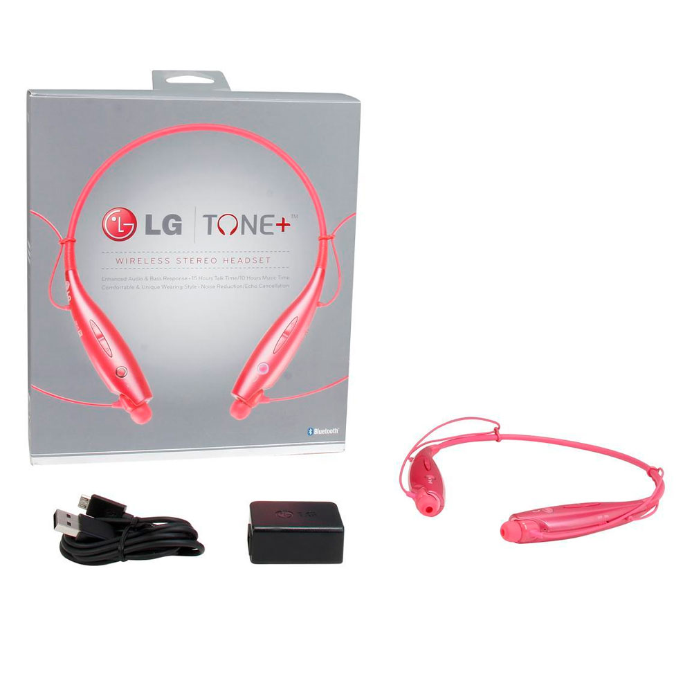Audifonos Bluetooth LG 730 TONE + BT, Rosa con Manos Libres - Smartphone, LGHBS-730.ACUSBKK