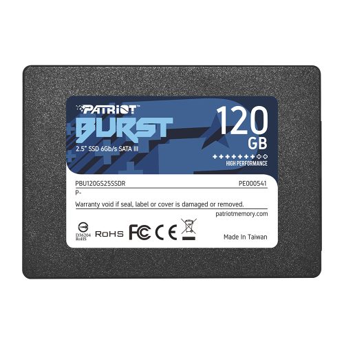 Unidad de estado solido SSD 120GB 2.5" SATA3 Patriot Memory Burst, PBU120GS25SSDR /MAX. 1 X CLIENTE