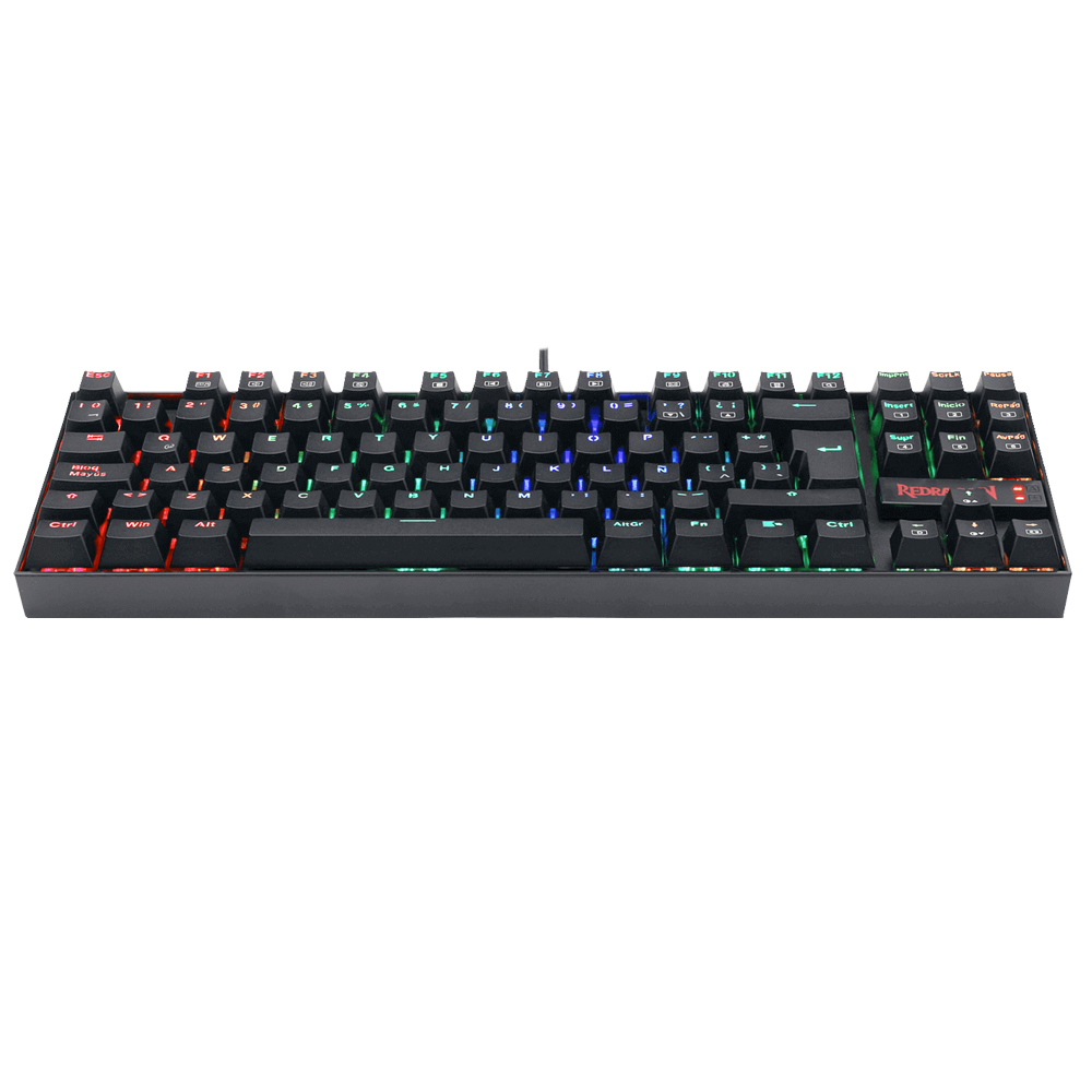 Teclado Gamer REDRAGON K552RGB-1R-SP-KUMARA, Alambrico, Led RGB, Español, Tenkeyless, Switch Redragon Red, Botones Multimedia (FN+) // NAVIDAD - Image 4