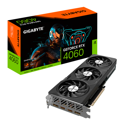 Tarjeta de Video Gigabyte NVIDIA GeForce RTX 4060 GAMING OC 8G, 8GB, 128-bit GDDR6, PCI Express 4.0, GV-N4060GAMING OC-8GD