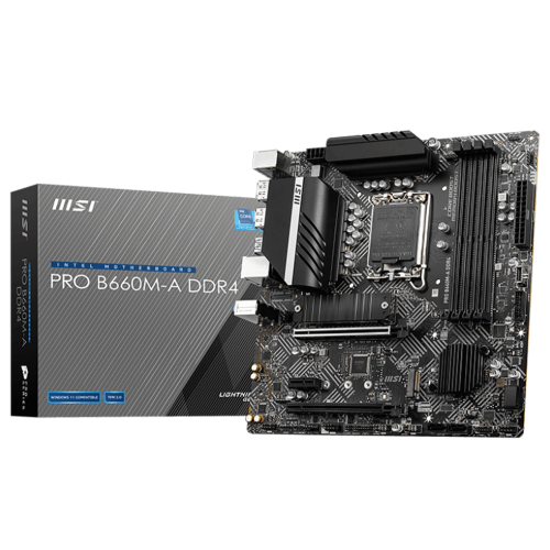 Tarjeta Madre MSI PRO B660M-A DDR4, Socket LGA1700 Intel B660 Micro ATX, DDR4, Intel Core 12th Generación